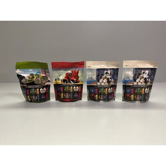 Wendy's Kids Meals Smart Links Big Bots 2021 Kids Toys Complete Lot of 4 New NIP - Picture 2 of 7